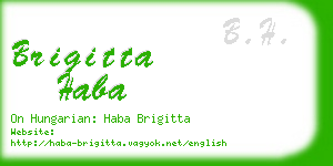 brigitta haba business card